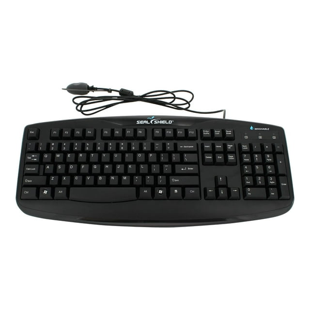 Seal Shield Silver Storm Washable Keyboard - Ip-66 Washable True Type Full Travel Keys 24