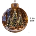 thumbnail image 2 of Glowing Christmas Story Ornament, Light-Up Mini Holiday Scene with Warm LED Light, Festive Keepsake Gift for Home Christmas Party Decoration,H-F, 2 of 6