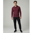 thumbnail image 5 of Real Essentials 3 Pack: Men's Cotton Henley Pullover Hoodie Casual Workout Comfort Long Sleeve Hooded Sweatshirt Big & Tall, 5 of 6