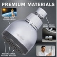 thumbnail image 4 of Aqua Elegante High Pressure Shower Head for Low Water Pressure Showers - 1.8 GPM - Polished Chrome, 4 of 8