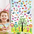 thumbnail image 3 of Imágenes autoadhesivas de ventana de primavera, película adhesiva pegatinas anticolisión decoración de ventana pegatinas de ventana de primavera flores árbol de mariposa película de ventana decoració TUNC Sencillez, 3 of 4