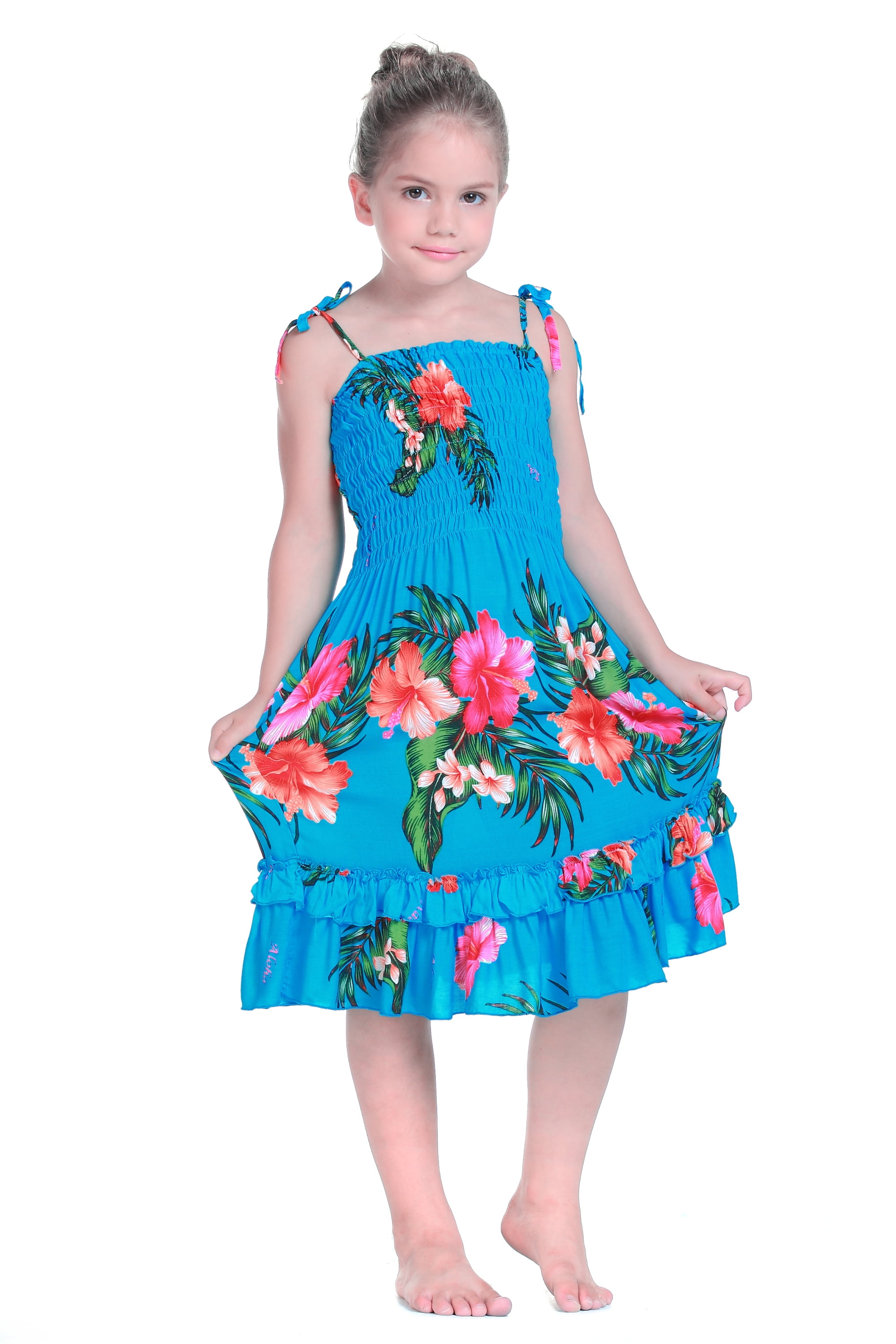 girls luau dress