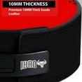thumbnail image 3 of IBRO Powerlifting Lever Gym Belt – Power 13MM Extreme Heavy Duty Genuine Leather Belts - Squats Deadlifts Bodybuilding Weight Lifting IPF Power Lifting Strongman for Men BlackRed L, 3 of 7
