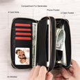thumbnail image 2 of HAWEE Womens Wallet Cellphone Wallet for Women Zip Around Wallet Large Capacity Long Purse Credit Card Clutch Wristlet with Removable Wristlet, 2 of 3