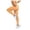 Orange, variant on Women's Leggings Tummy Control Workout Fitness Sports Out Athletic Running Yoga Pants,Beige,L