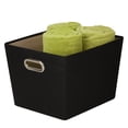 thumbnail image 2 of Honey-Can-Do Polyester Medium Storage Bin, Black, 2 of 2