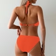 thumbnail image 6 of UTSJKR Women Sexy Bikini Set Push-Up Padded Swimwear Swimsuit Bathing Bandage Beachwear Sexy Backless Strap Bikini Swimsuit Orange M, 6 of 9