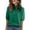 238#Dark Green, variant on Women's Short Sleeve Sweaters Trendy High Neck Knit Pullover Tops Business Casual Spring Outfits 2026 White L