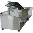 thumbnail image 3 of EQCOTWEA 5 Pan 4" Depth LP Gas Food Warmer Bain Marie Buffet Steam Table with Regulator for Catering Restaurants Party, 3 of 7