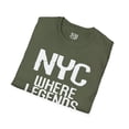 thumbnail image 4 of NYC Where Legends Are Born: NY Vibe Official Logo Unisex Softstyle T-Shirt, 4 of 4