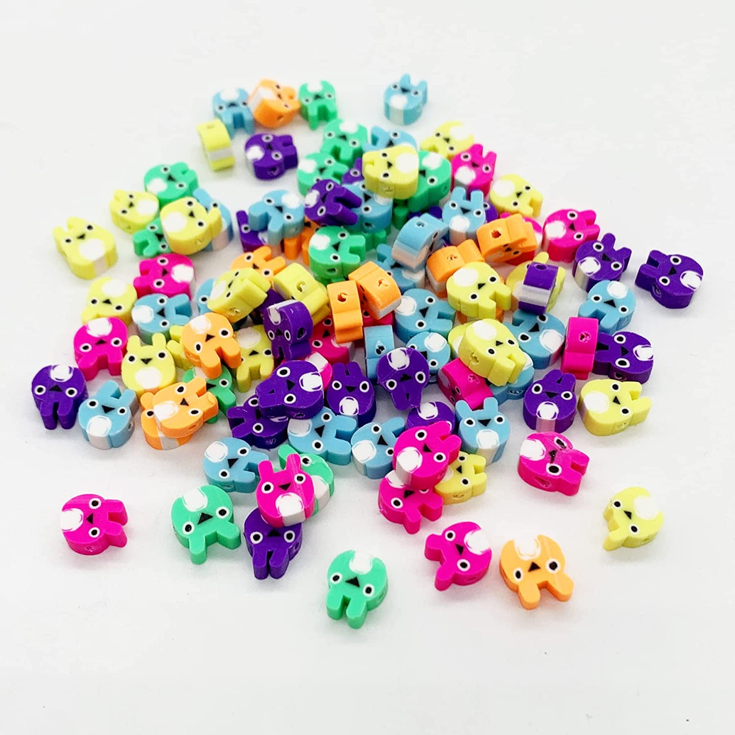24 Styles Easter Charms Enamel Pendants Bunny Carrot Egg,2400Pcs Clay  Beads, Heishi Vinyl Beads, Flat Round Polymer Clay Spacer Beads for DIY  Jewelry