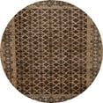 thumbnail image 1 of Ahgly Company Tapis Rond Abstrait Intérieur Marron Sud-Ouest, 8 Pieds Rond, 1 of 6