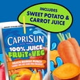 thumbnail image 4 of Capri Sun 100% Juice Fruit & Veg Juice Blend from Concentrate, 10 Pouches, for School Lunches and On-the-Go Hydration, Peach Mango Punch, All Natural Ingredients, Zero Added Sugars, 6 oz, 4 of 15