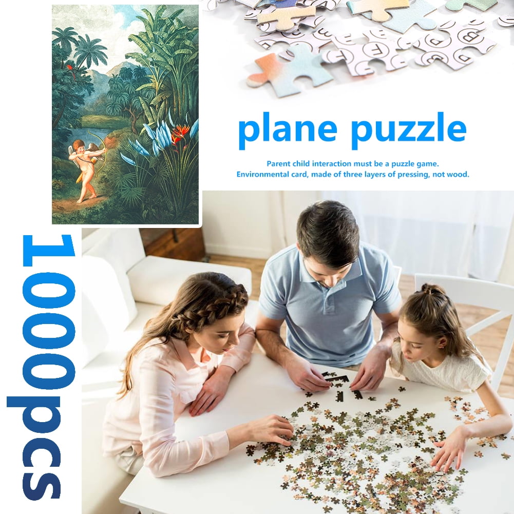 1000pcs Paper Puzzles Jigsaw Jungle Archery Boy Kids Adults Assemble Toys ✈ 