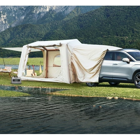 CQSXDA Easy Setup Inflatable SUV Tent in Waterproof Oxford Fabric for 4 Season Camping - Accommodates 6 to 8 People