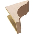 thumbnail image 6 of 7"W x 14"D x 14"H Classic Hughes Rough Cedar Woodgrain TimberThane Corbel, Primed Tan, 6 of 6