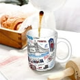 thumbnail image 3 of Yiaed London Landmark2 Print Ceramics Coffee,Large Handle Design,Extra Large Tea and Coffee Cup for Office and Home Mugs, 3 of 6
