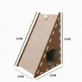 thumbnail image 2 of Cat+Deals Cardboard Cat Scratcher for Indoor Cats, 26.8 Inch L Shaped Vertical Cat Scratching Board with Ball Cat Toy, Large Cat Scratcher Pad, Brown, 2 of 4