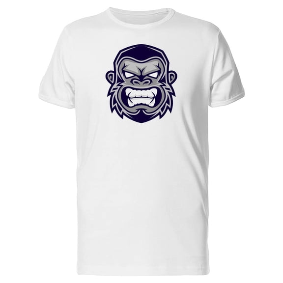 Sketck Of An Angry Gorila Head Tee Men's -Image by Shutterstock