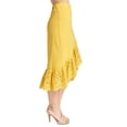 thumbnail image 3 of Aster Skirt - Women's Cotton eyelet asymmetric hi-lo skirt (marigold), 3 of 5