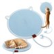 thumbnail image 1 of Rascador para Gatos, 50 cm, sisal Mejorada y ampliada, Alfombra para rascar Gato con Bola de algodón, Juguete y diseño de Orejas de Gato, Alfombra para rascar Gatos (Azul), 1 of 7