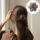 thumbnail image 5 of 3 pinzas para el pelo con forma de nido de pájaro, pinzas para el pelo, soporte para cola de caballo, lazos geométricos vintage para el pelo para mujeres y niñas, 5 of 12