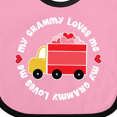 thumbnail image 4 of Inktastic My Grammy Loves Me Valentine Truck Boys or Girls Baby Bib, 4 of 4
