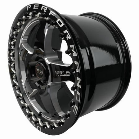 Weld  17 x 10 in. S904 Ventura Bead Lock 5 x 120 mm ET42 7.15 in. Mil 78.1 in. Dia. Wheel, Gloss Black
