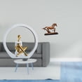 thumbnail image 2 of Estatua de niña,Estatuas de mujeres y niñas,figuritas decorativas elegantes,Figura de caballo,Escultura de figura de caballo en miniatura coleccionable,Estatua de animal de adorno de caballo, 2 of 8