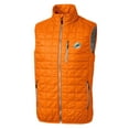 thumbnail image 2 of Men's Cutter & Buck Orange Miami Dolphins Rainier PrimaLoft Eco Insulated Full-Zip Puffer Vest, 2 of 3
