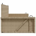 thumbnail image 3 of vidaXL Swing Bench Beige 119x56x48 cm Poly Rattan, 3 of 5