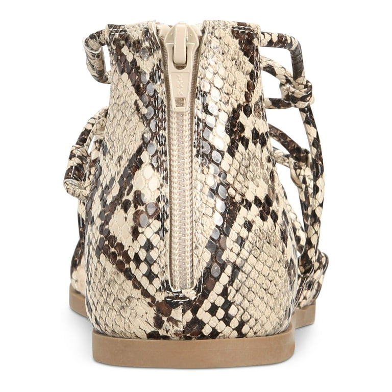 Snakeskin gladiator sandals cheap