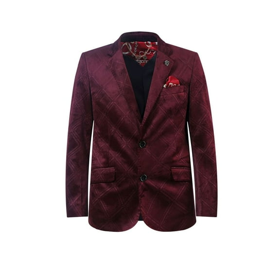 Elie Balleh Boy's Wine Blazer Jacket Sport Coat