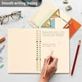 thumbnail image 4 of FORMRS 1-Subject Spiral Notebook 8" x 5" College Ruled 60 Refillable Sheet A5 Hard Cover, 2 Pack, Beige Glasses, 4 of 7