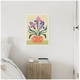 thumbnail image 2 of Kate and Laurel Iris and Vase Framed Canvas Wall Art by Rachel Lee 18 x 24 Sylvie White, Modern, Flowers, Abstract Art for Wall Decor, Living Room, Bedroom, 2 of 8