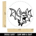 thumbnail image 2 of Fuzzy Little Cartoon Bat Halloween Self-Inking Rubber Stamp Ink Stamper - Blue Ink - Mini 1/2 Inch, 2 of 7