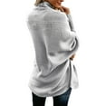 thumbnail image 2 of Womens Batwing Sleeve Oversized Sweater Cloak Cardigan Outwear, 2 of 2