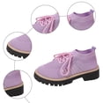 thumbnail image 6 of Rokment Womens Mesh Slip on Socks Oxfords Breathable Fashionable Platform Chunky Lug Sole Mid Heel High Top Fashion Sneakers Walking Dress Shoes E Size 6, 6 of 9