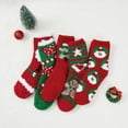thumbnail image 2 of PUMIER Womens Fuzzy Fluffy Cozy Warm Super Soft Slipper Socks Microfiber 3-8 Pairs Home Socks For Christmas, 2 of 7