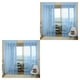 thumbnail image 3 of Ounissouiy Home Apartment Romantic Window Curtain Replacement Drape Bedroom Flocking Full Room Privacy Soft Living Protection Cielo azul 2piezas, 3 of 6