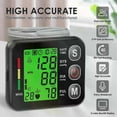 thumbnail image 5 of Highly Accurate Wrist Blood Pressure Monitor, Digital Rechargeable with Backlit LCD Display for Clear Readings Anytime, Adjustable Wrist Cuff, 5 of 5