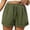 Army Green, variant on Asxite Plus Size Womens Pajamas Pants High Waist Drawstring Elastic Waist Solid Cuffed Summer Sleepwear