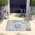 thumbnail image 2 of Pioneer Flower Floral Print Flannel Non Slip Door Rugs,Washable Door Mats Indoor,Decorative Door Mats,Dirt-Resistant and Absorbent Doormat for Entrance,Bedroom,Kitchen,Bathroom,23.5"x16", 2 of 5