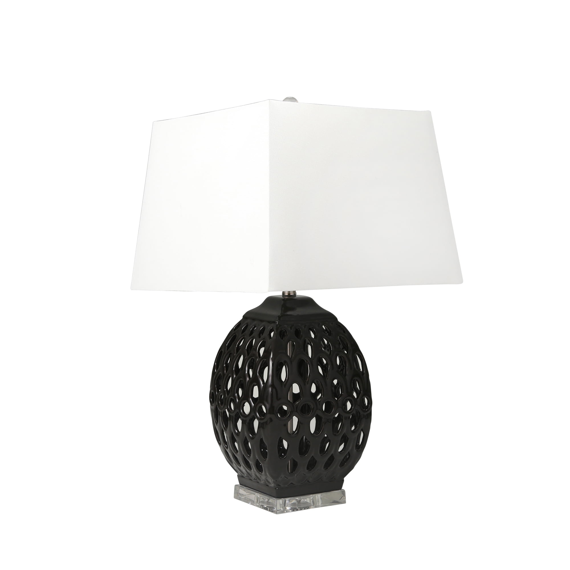 ceramic cut out table lamp