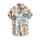 thumbnail image 1 of Camisas Para Hombre Manga Larga Regular Fit Camisa de manga corta con estampado digital 3d de ocio de tendencia de moda de playa de turismo de vacaciones de verano para hombres (Yellow, S), 1 of 4