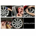 thumbnail image 3 of Car Roue Moyeu Jante Garniture Bord de Protection Anneau Pneu Bande Garde Autocollant Noir & nbsp;, 3 of 6