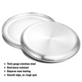 thumbnail image 2 of Pizza Pan, Pizza Pans Pizza Tray Stainless Steel for Oven Baking, Non Toxic & Healthy, Heavy Duty & Dishwasher Safe - Set of 2, 2 of 10