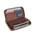 thumbnail image 4 of Wrangler Western Wallet for Women RFID Paisley Wristlet Purse with zipper, Brown, 4 of 8