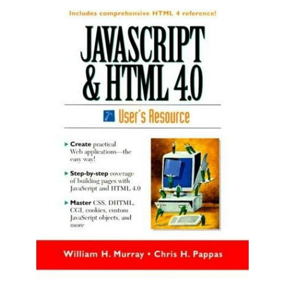 Pre-Owned Javascript and Html 4.0 User's Resource, 9780139774225, 013977422X, Paperback, First Edition edition