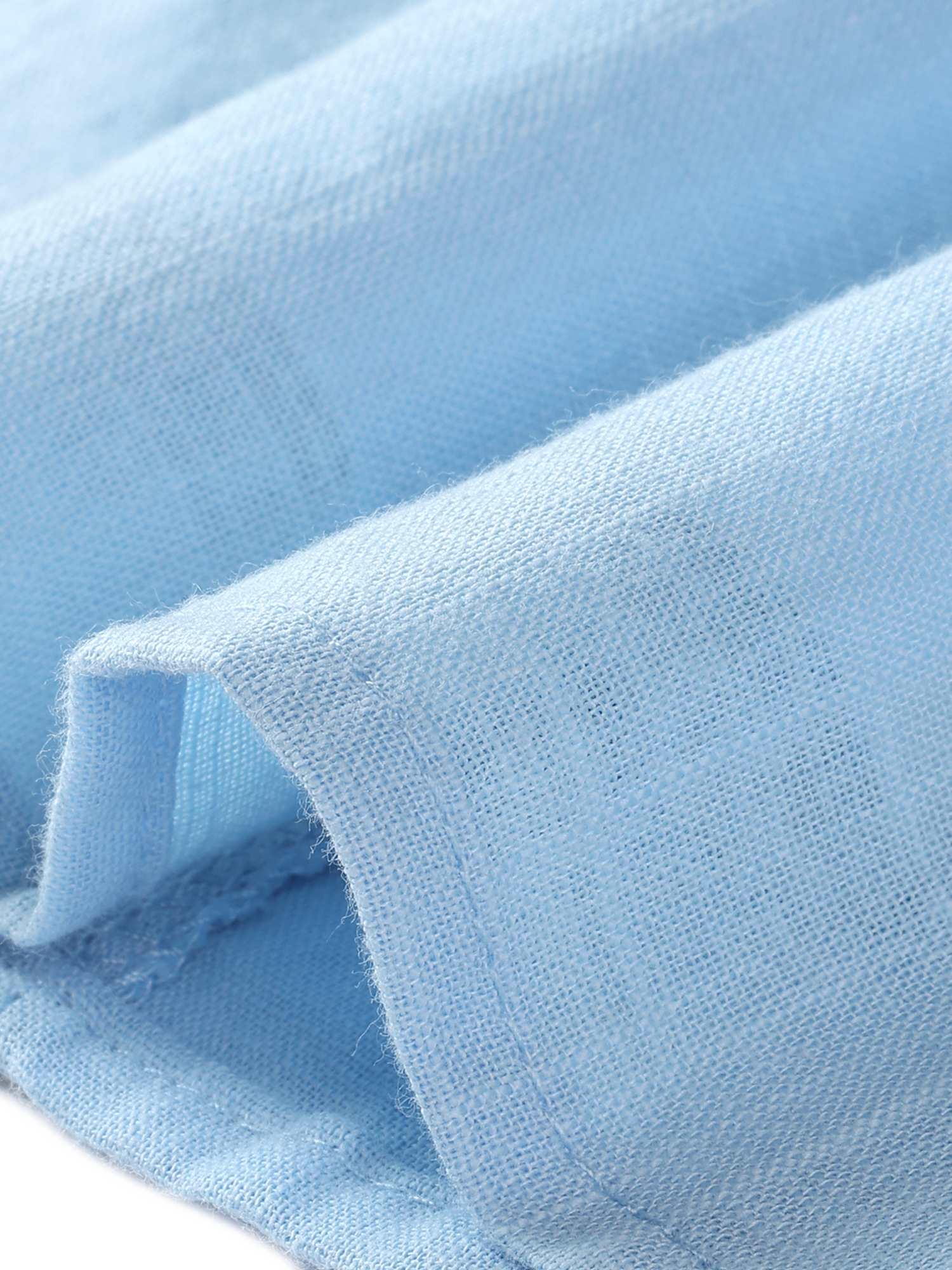 DARING DIVA Women's Ruffle Blouse Crew Neck Sleeveless Blouses M Sky Blue